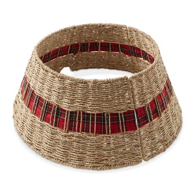 Water Hyacinth Christmas Tree Collar, Woven Farmhouse | Wayfair Professional