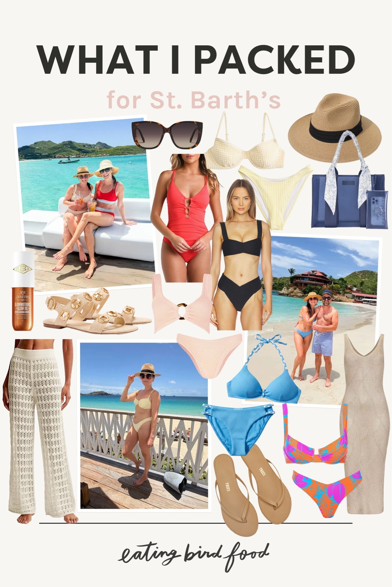 What I packed for st barths. Beach vacation must haves. Chic swim style. Beach vacation swim look. St barth’s packing list. What to wear in st barths.

#LTKootd #LTKSeasonal #LTKSwim