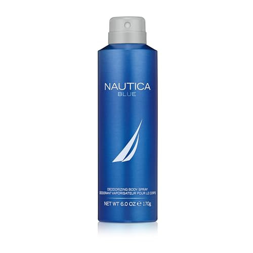 Nautica Blue Deo Body Spray 6 fl oz (Pack of 1), Notes of Basil, Jasmine, and Cedarwood, Men's Fragrance, Long Lasting, Everyday Fragrance | Amazon (US)