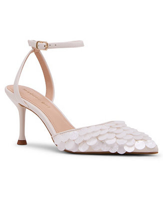 Women's Flora-S Pailette Embellished Pointed Toe Two-Piece Pumps | Macy's