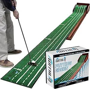 Putting Matt for Indoor, Putting Green, Golf Putting Mat with Ball Return, Mini Golf Practice Tra... | Amazon (US)
