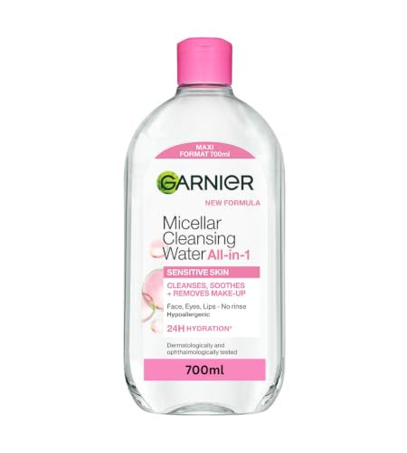 Garnier Micellar Cleansing Water 700ml, Gentle face cleanser & Make up Remover, Suitable For All Skin Types Including Sensitive Skin, Soothing Formula, Dermatologically Tested | Amazon (UK)