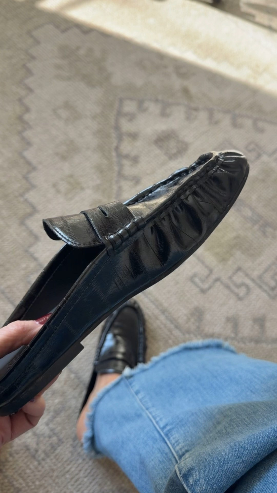 So glad I bought these mules 
I’m between a 7.5 and 8 and wear am 8

#LTKOver40