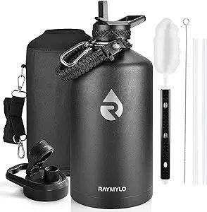 RAYMYLO One Gallon Water Bottle Insulated, Triple Walled Vacuum Stainless Steel (Cold for 48 Hrs)... | Amazon (US)