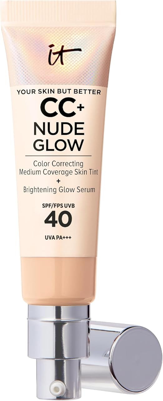 IT Cosmetics Your Skin But Better CC+ Cream Nude Glow, SPF 40, Lightweight Medium Coverage Founda... | Amazon (UK)