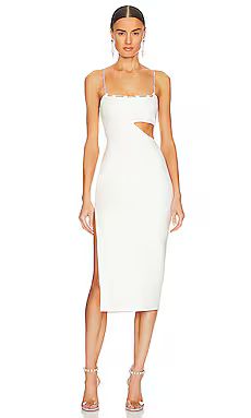 Lovers and Friends Charlotte Midi Dress in White from Revolve.com | Revolve Clothing (Global)