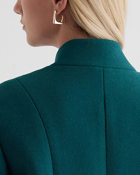 Shawl Collar One Button Coat | Express