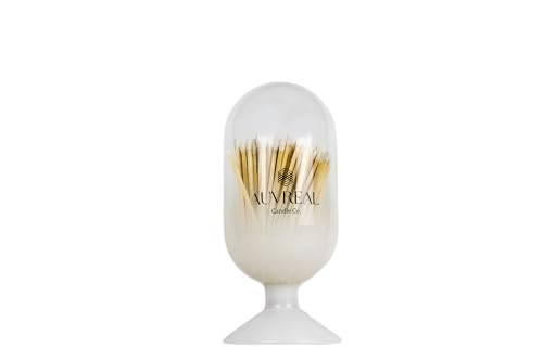 Auvreal Candle Co. Match Cloche with Striker - White - Includes 120 Long Match Sticks - Perfect Fireplace Decor, Decorative Matches for Candles | Amazon (US)