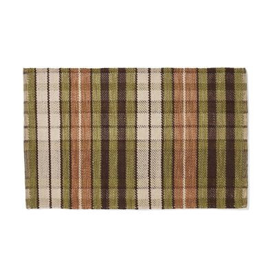 Harvest Plaid Door Mat | Frontgate | Frontgate