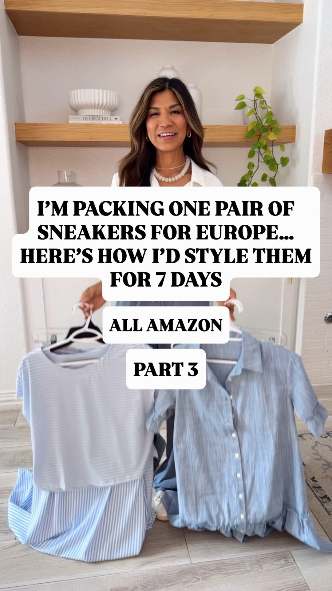 I’m 5’2” 118#ish for reference 
White sneakers fit tts-I packed these to Europe 2 years in a row-so Cindy and easy to clean. 
FYI: The boy shorts are for peace of mind -not a tummy control. 
All tops, 2-piece set, dresses, cardigan, white button shirt in size small tts. 
The last striped dress is in color Blue Striped.
Bag is the Taupe in small size.
I linked the carry-on luggage and backpack(personal bag) I used last year. 
All these fit in a carry-on.
These are all cute with sandals too.
Europe outfits, Italy outfits, summer outfits, Amazon finds, over 50 style, midlife fashion, petite fashion,midlife women, affordable fashion, fashion over40

#LTKPetite #LTKOver40 #LTKTravel