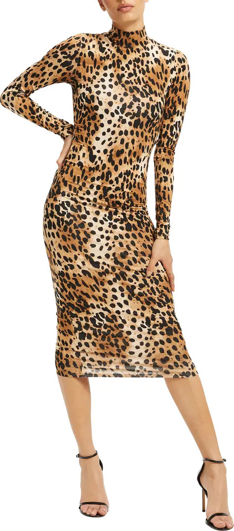 Sundown Long Sleeve Body-Con Midi Dress | Nordstrom