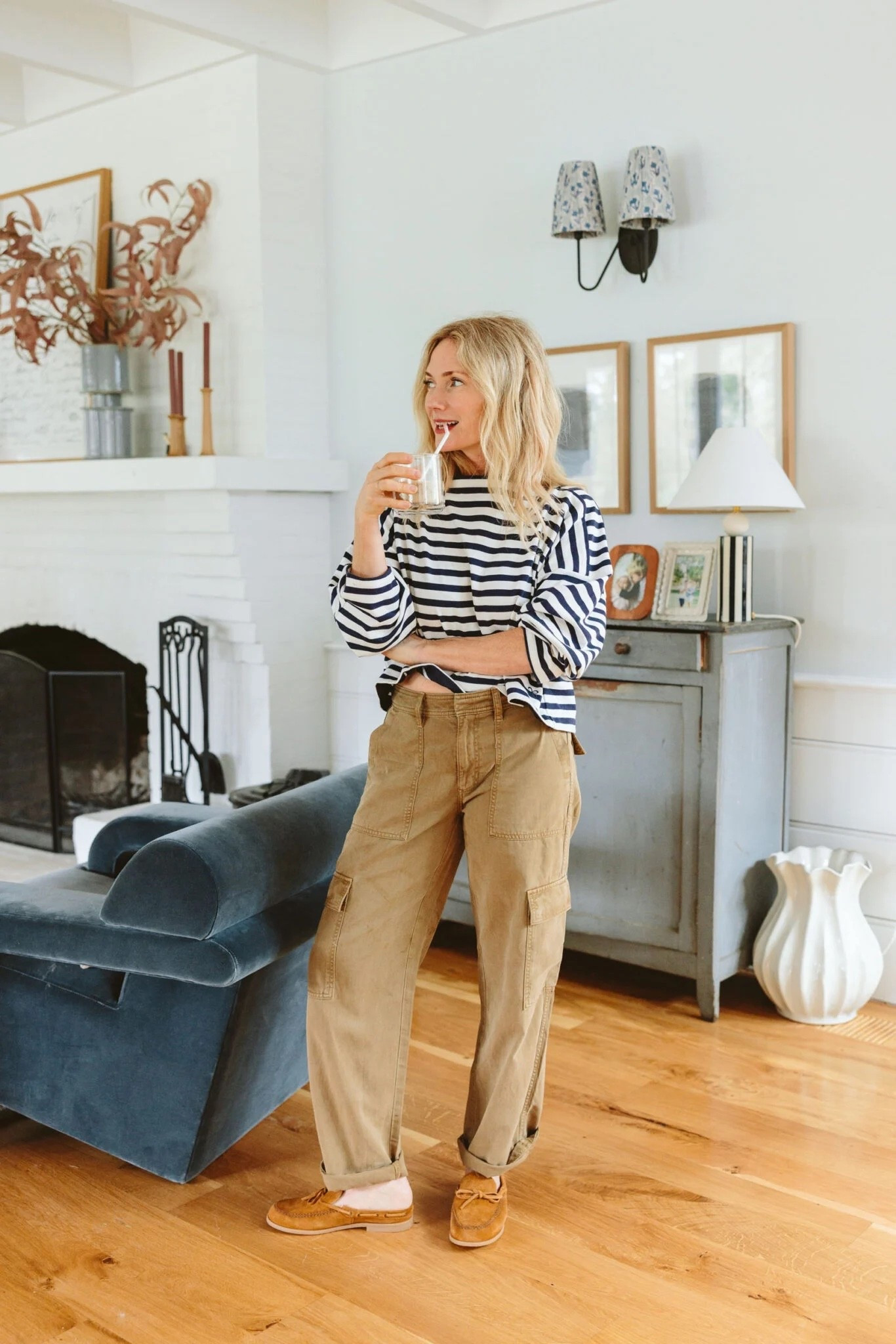 I’ve worn these pants 6 times since I bought them (2 weeks ago). They are so lightweight and comfy and easy to wear with a stripe or denim shirt, and while I haven’t washed them yet (don’t judge), they feel high-quality enough that they aren’t going to be a wrinkled mess out of the dryer. They sit a bit lower (not high-rise), aren’t tight, don’t cut in, look good with blue… all the things I want in a pant.

#LTKmomlife #LTKSpringSale #LTKootd