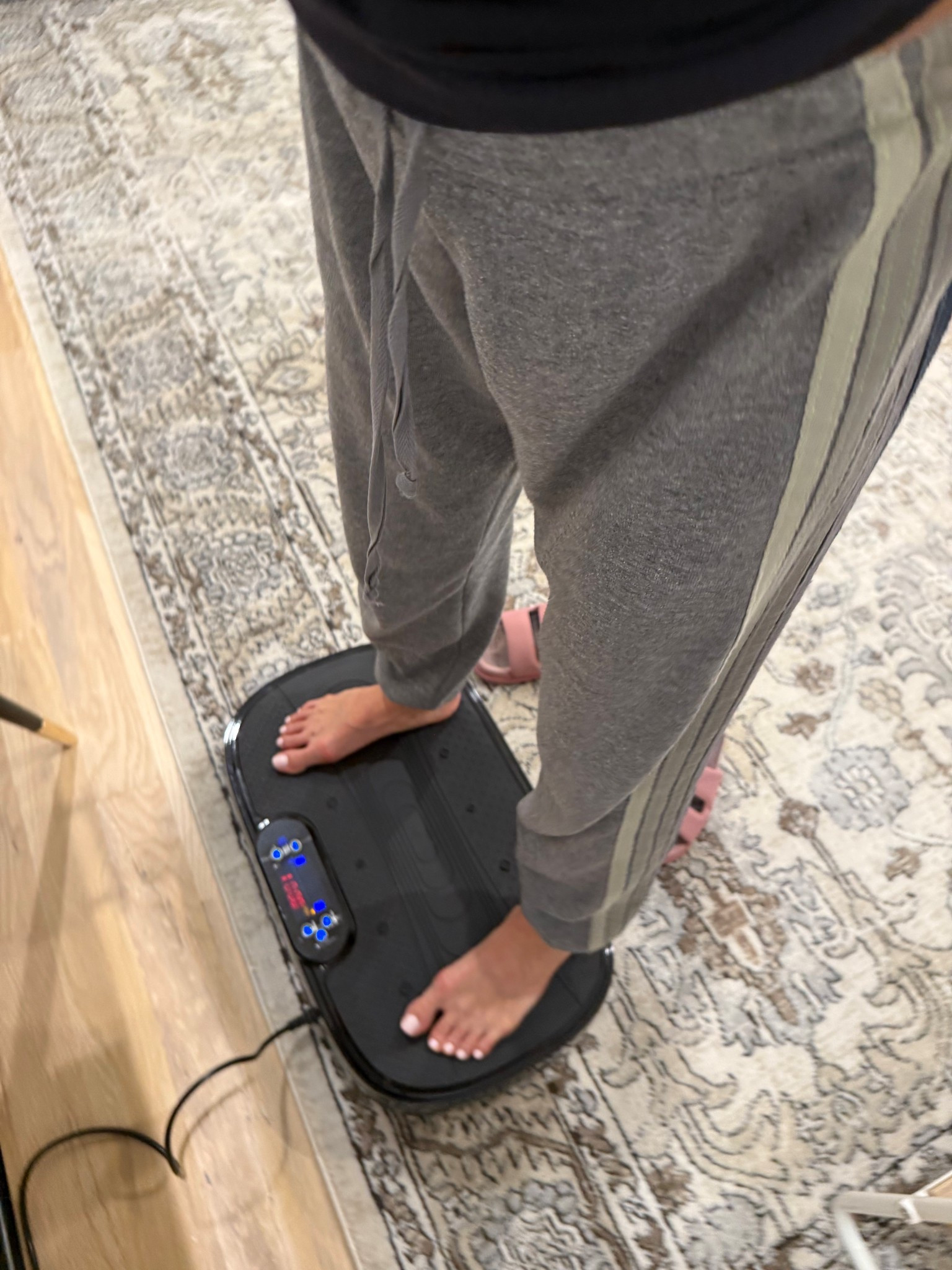 I use this vibration plate every other day for lymphatic system, circulation etc 

#LTKFindsUnder100 #LTKfitnessgoals #LTKFindsUnder50