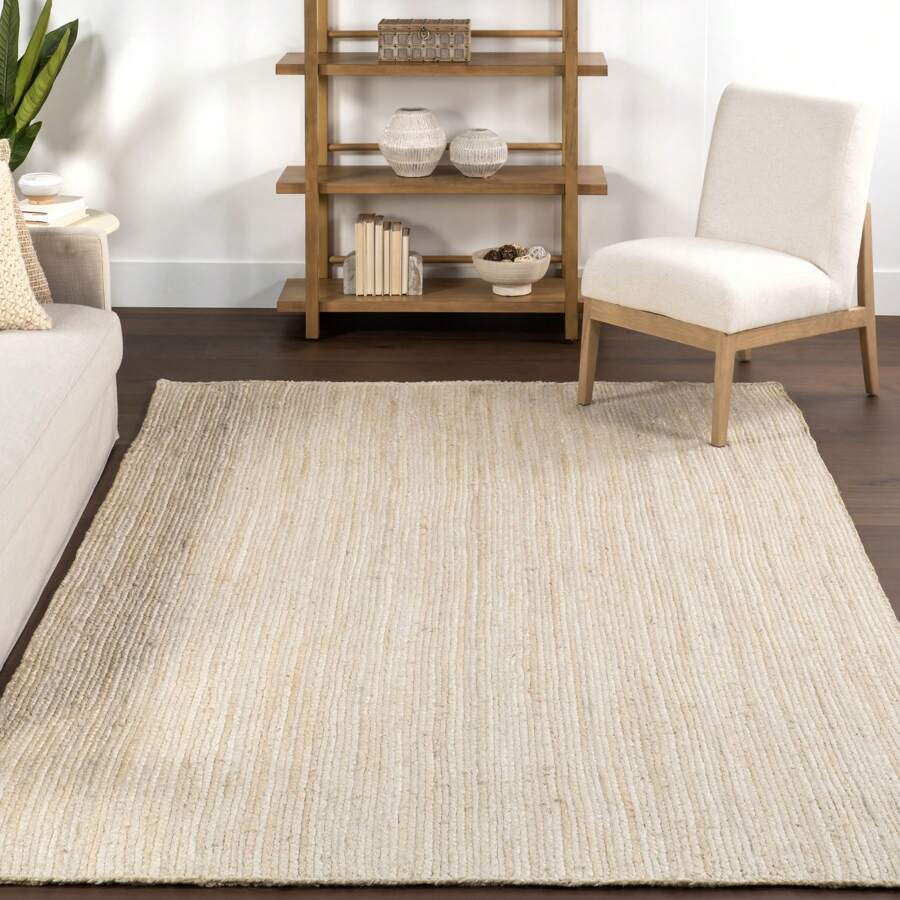 Nuloom SHEIN X Heather Rae Nuloom Rigo Hand Woven Farmhouse Jute Area Rug For Bedroom, Dining Roo... | SHEIN