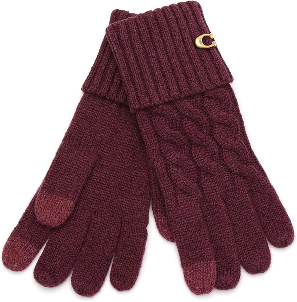 Coach womens Cable Knit Glove | Amazon (US)