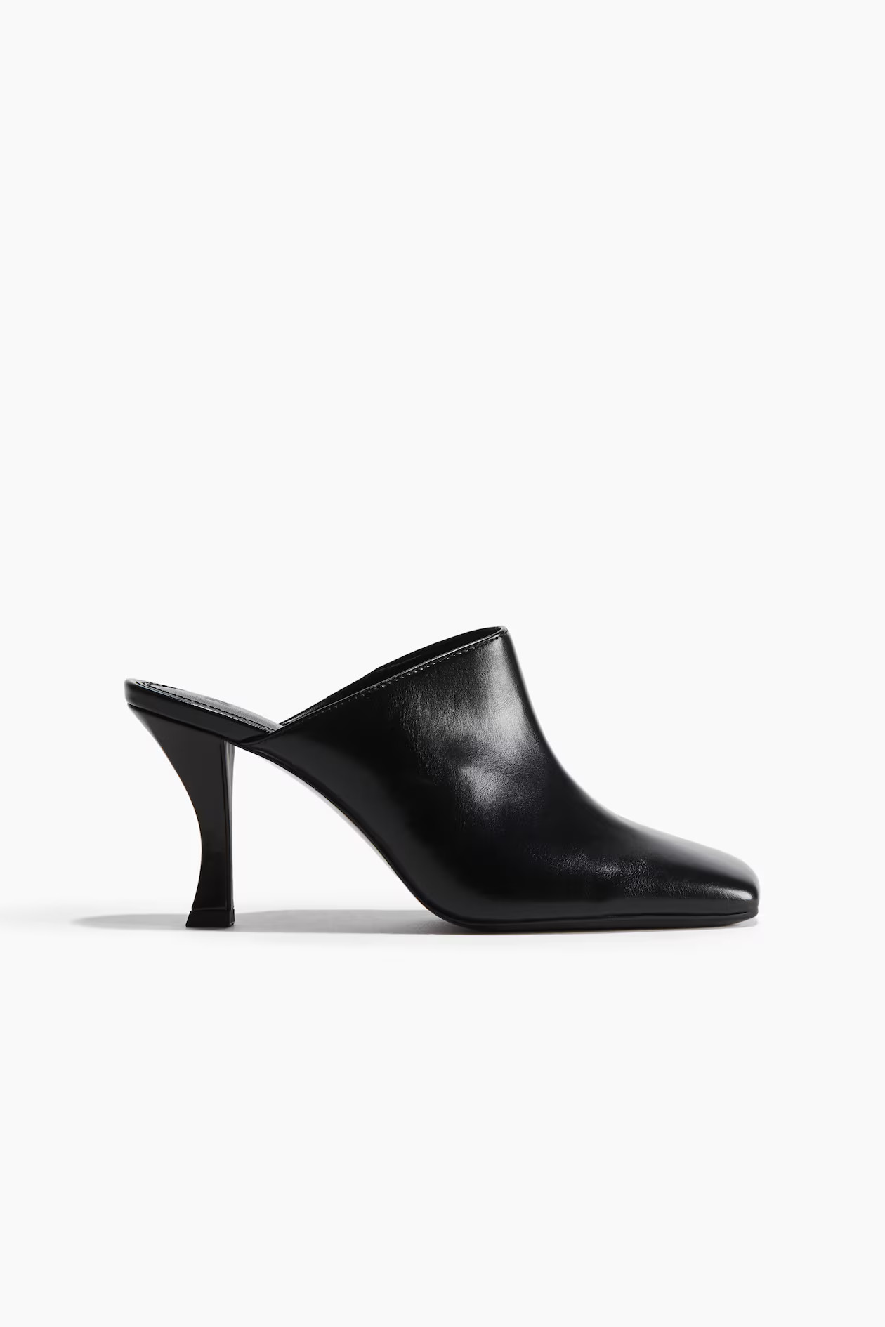 Square-Toe Heeled Mules | H&M (US + CA)