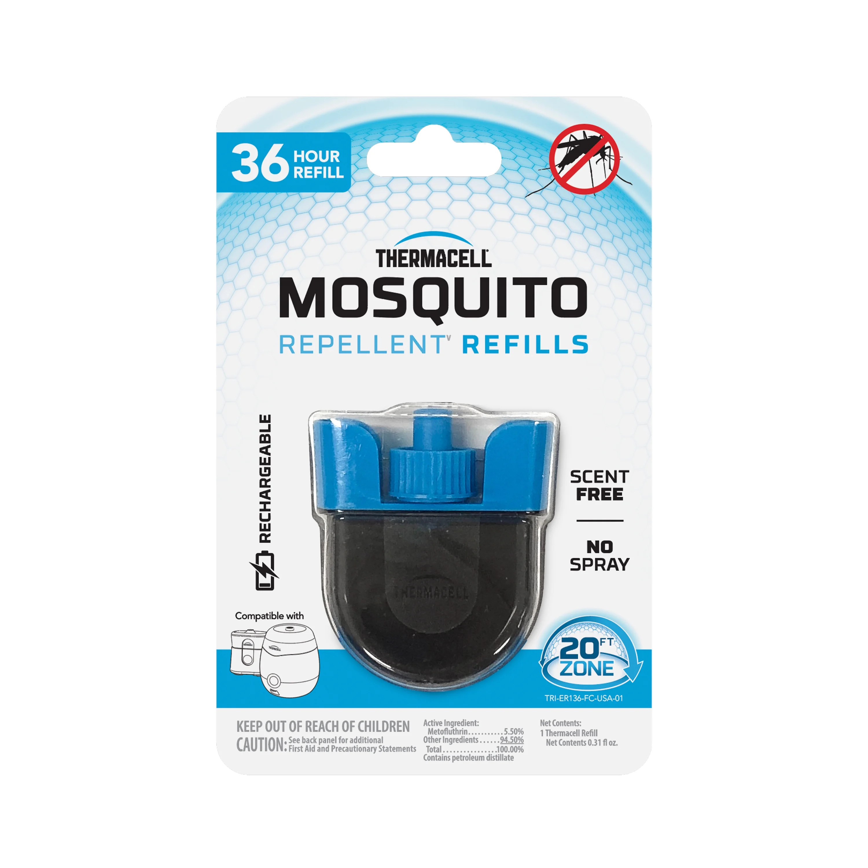 Thermacell Mosquito Repellent 36-Hour Rechargeable Refill | Walmart (US)
