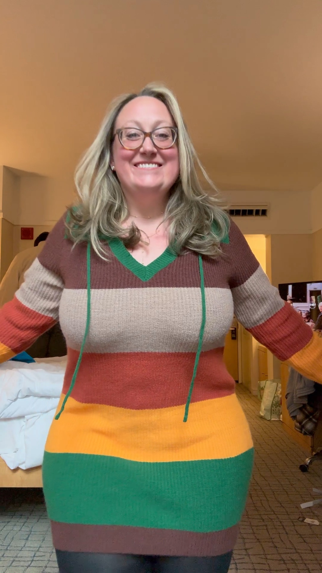 NYC Outfit! Wearing a 16/2XL. Boots are wide calf friendly and on sale for Black Friday!! My calves are around 18” and they fit comfortably.

#LTKHoliday #LTKPlusSize #LTKSaleAlert