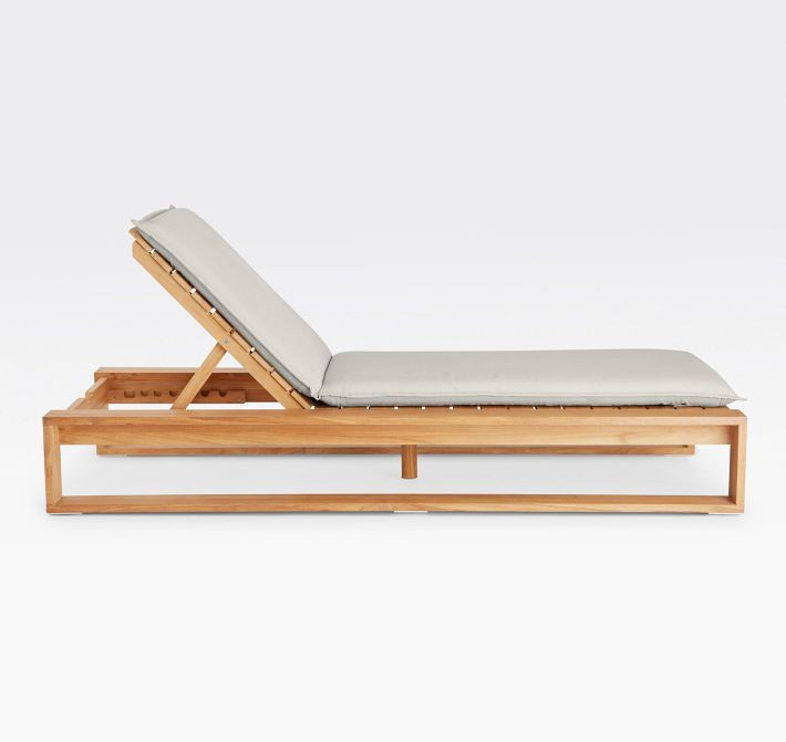 Polson Teak Outdoor Chaise | Rejuvenation