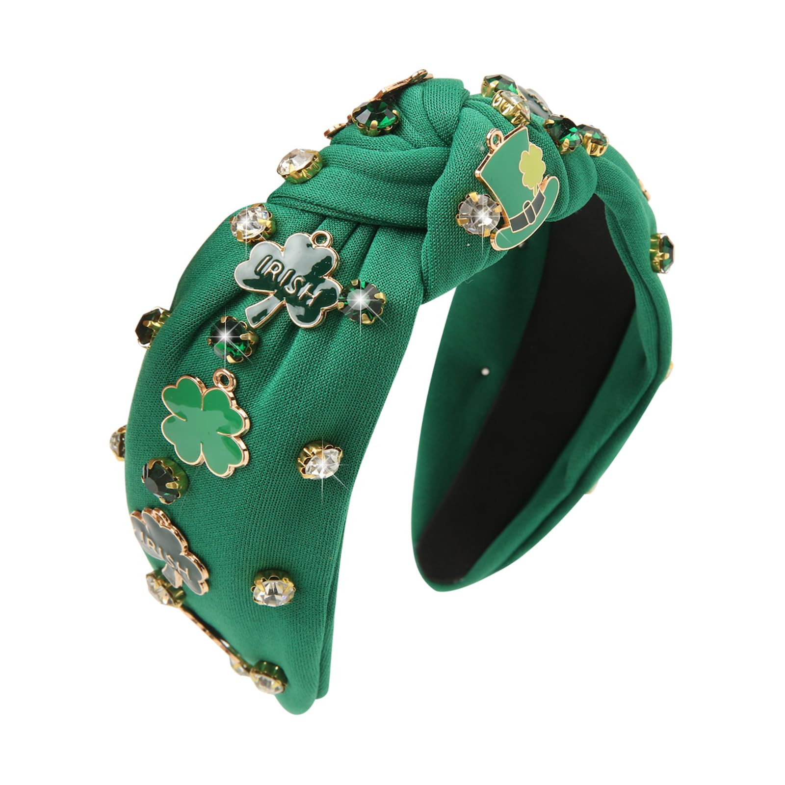 St Patricks Day Headband Women Shamrock Green Headband Irish Lucky Clover Hairband Saint Patricks... | Amazon (US)