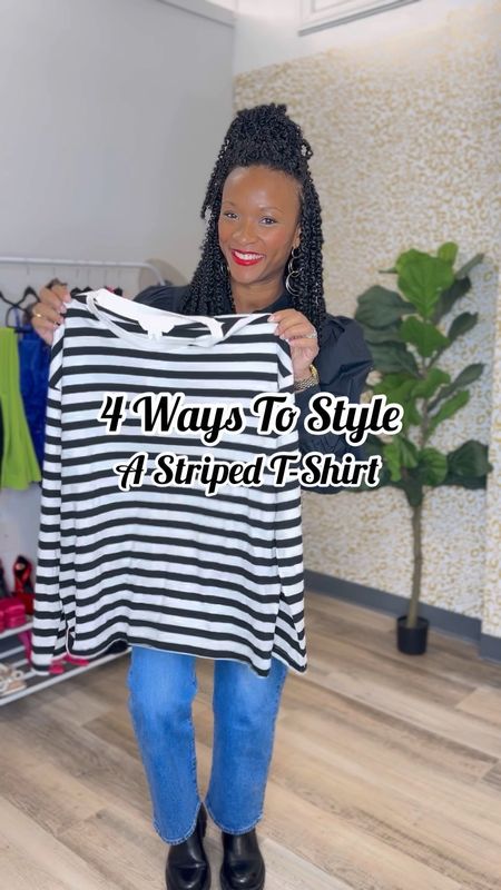 4 Ways To Style A Striped T-Shirt

#LTKstyletip
