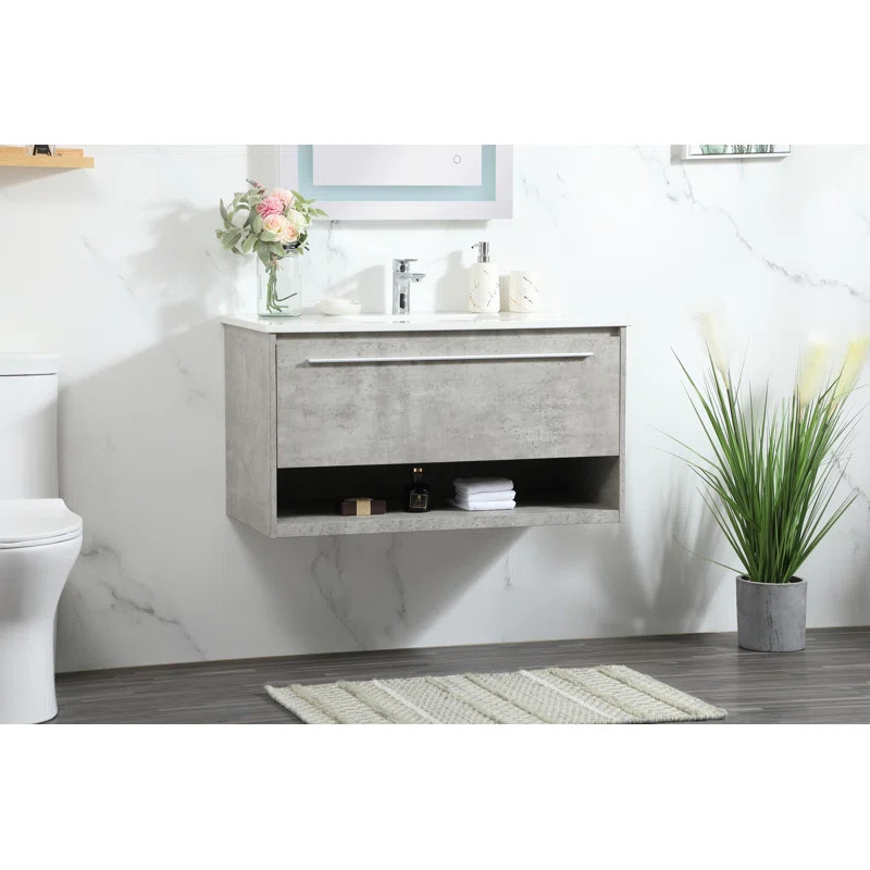 Bryant 36" Wall-Mounted Single Bathroom Vanity Set | Wayfair North America