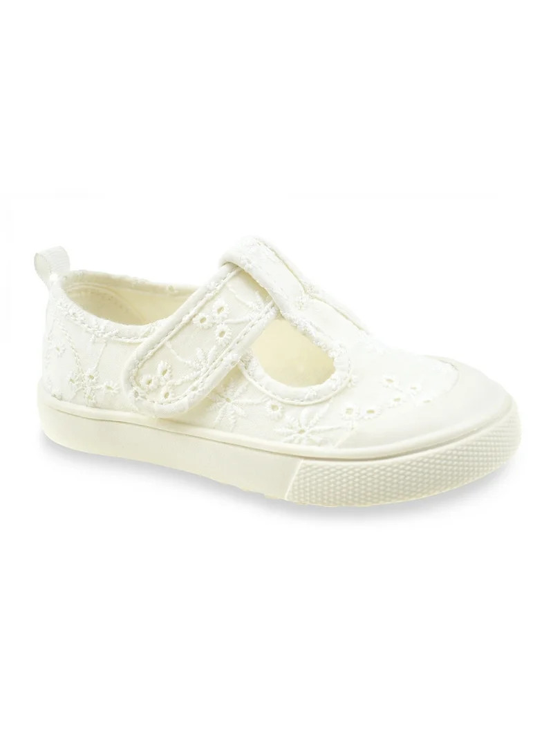 Wonder Nation Toddler Girls Canvas Mary Jane Sneaker | Walmart (US)