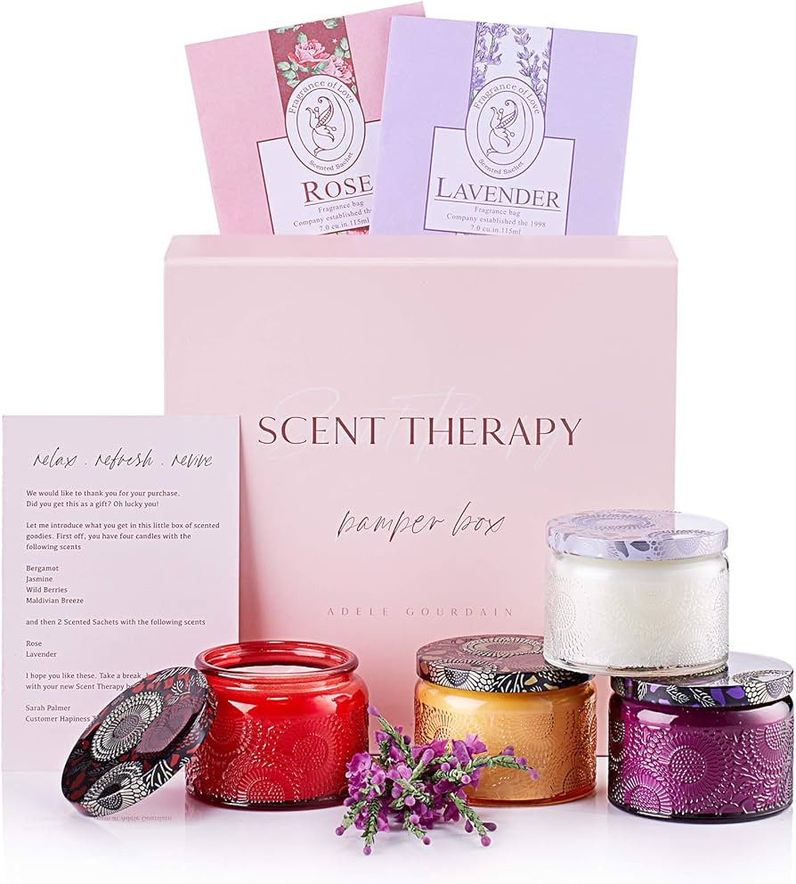 Aromatherapy Candle Gift Set for Mother's Day - 6-Piece Scented Candles Gift Set. Ideal for Mom, ... | Amazon (US)