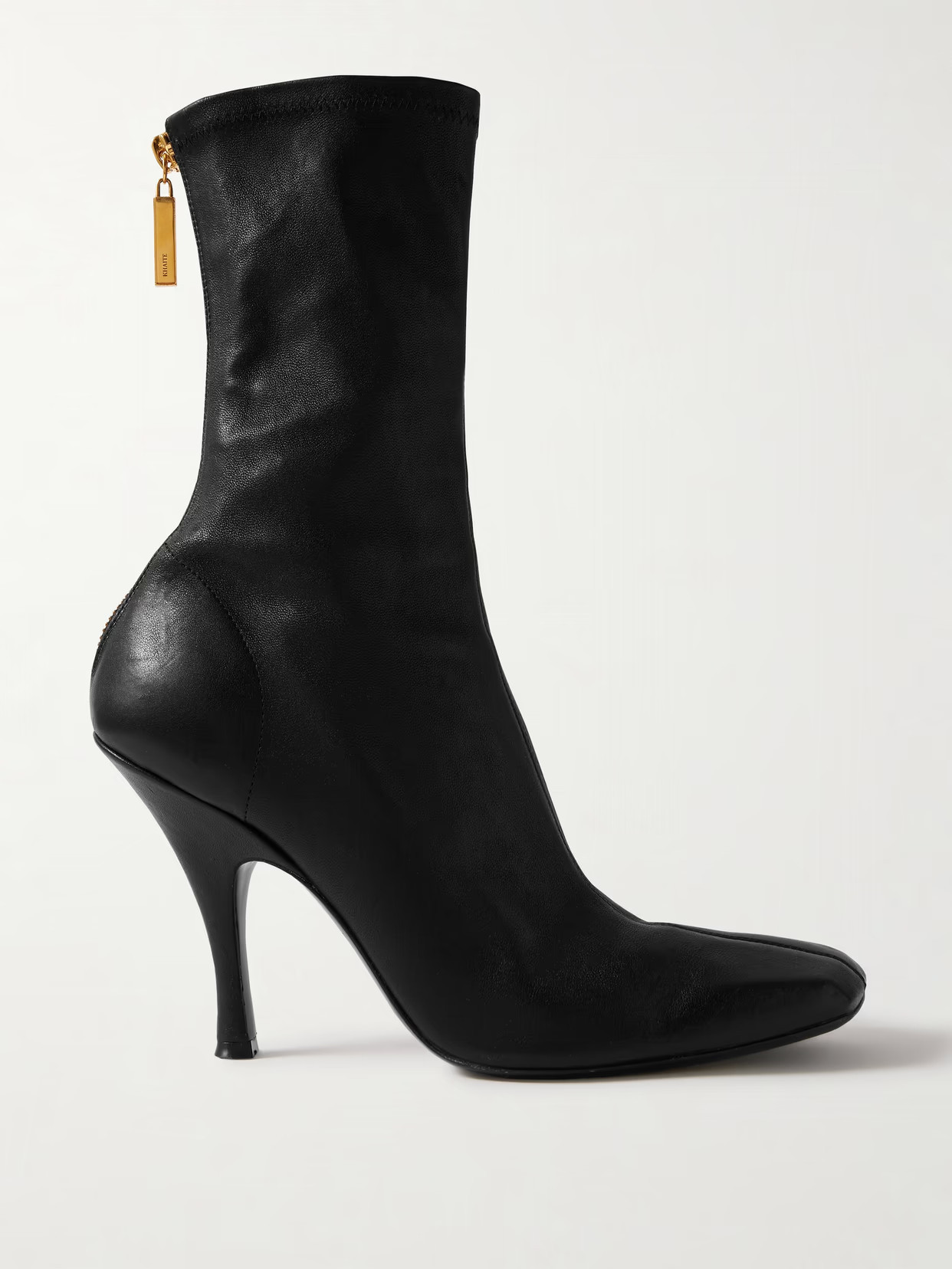 KHAITE - Eva Leather Sock Boots - Black | NET-A-PORTER (UK & EU)