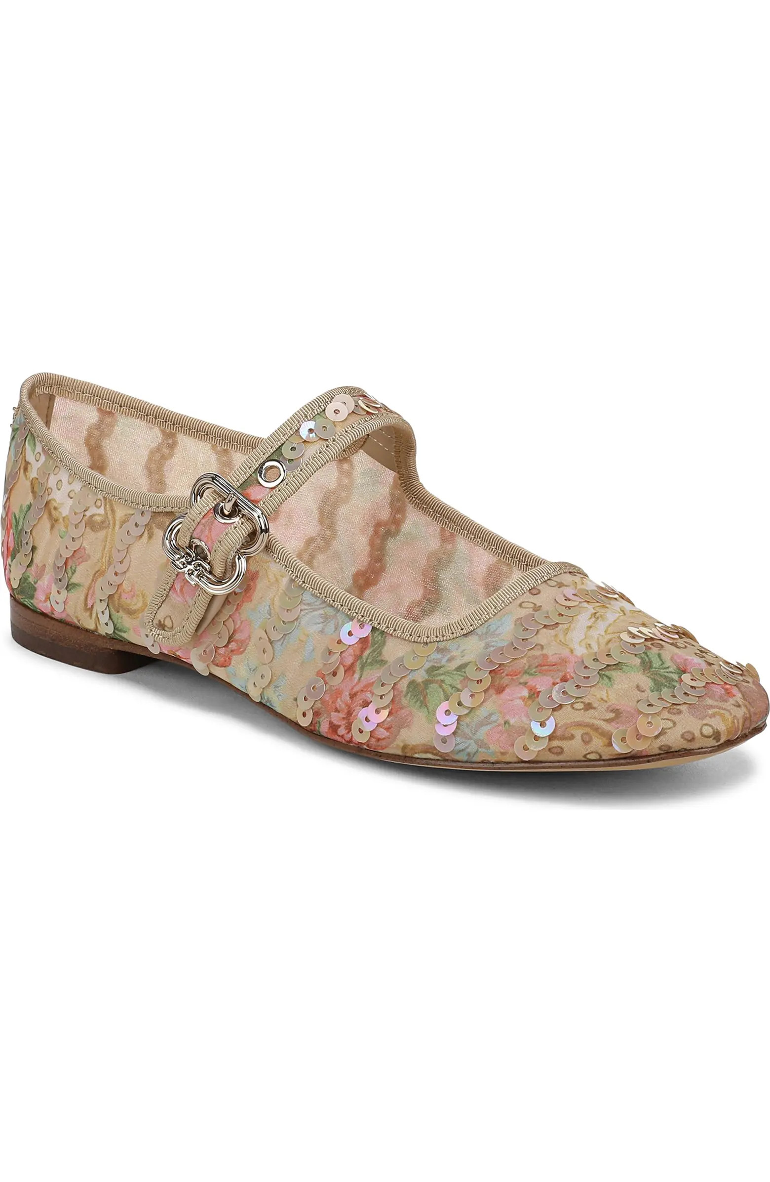 Michaela Sequin Flat (Women) | Nordstrom