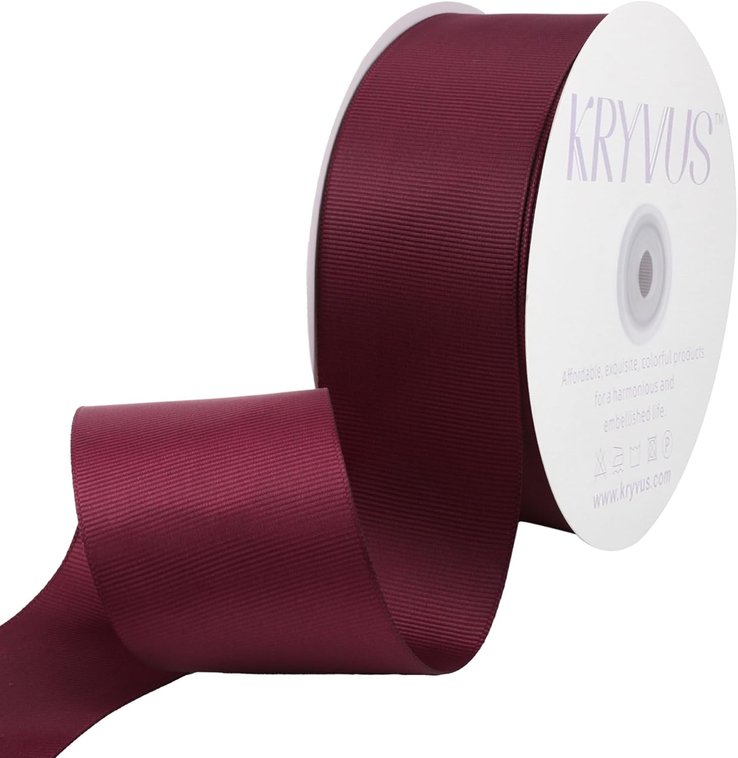 Burgundy Ribbon, Grosgrain Ribbon 2 Inch x Continuous 50 Yards | Amazon (US)