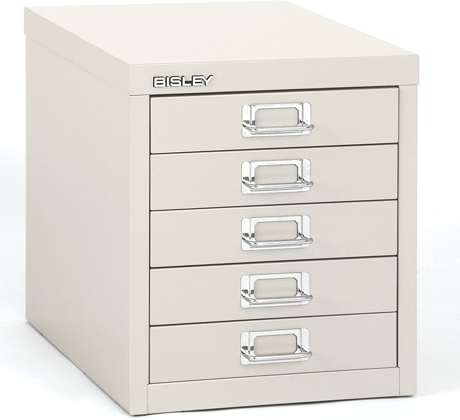 Bisley 5-Drawer Steel MultiDrawer Cabinet - Traffic White | Amazon (US)