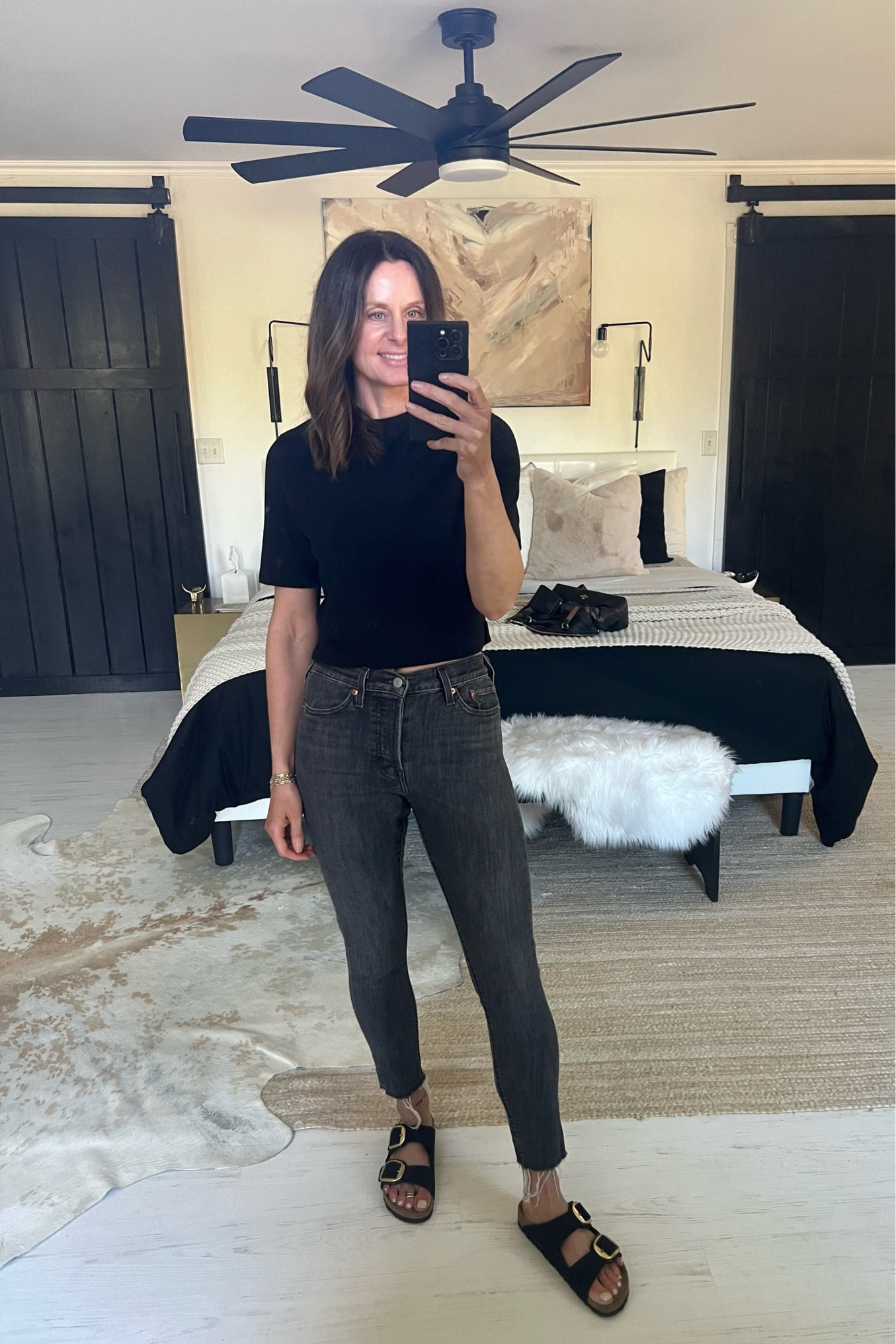 Wearing size 26 in jeans & S in top. Birkenstocks run big, size down one size!

#LTKshoecrush #LTKSeasonal #LTKunder100
