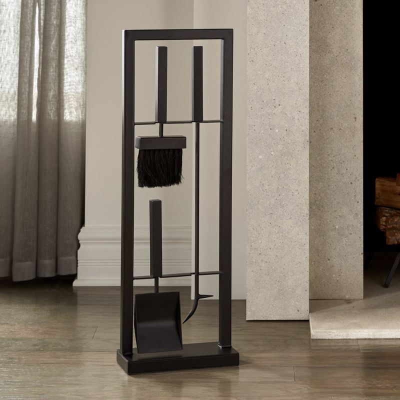 Beau Fire Poker Set + Reviews | Crate & Barrel | Crate & Barrel