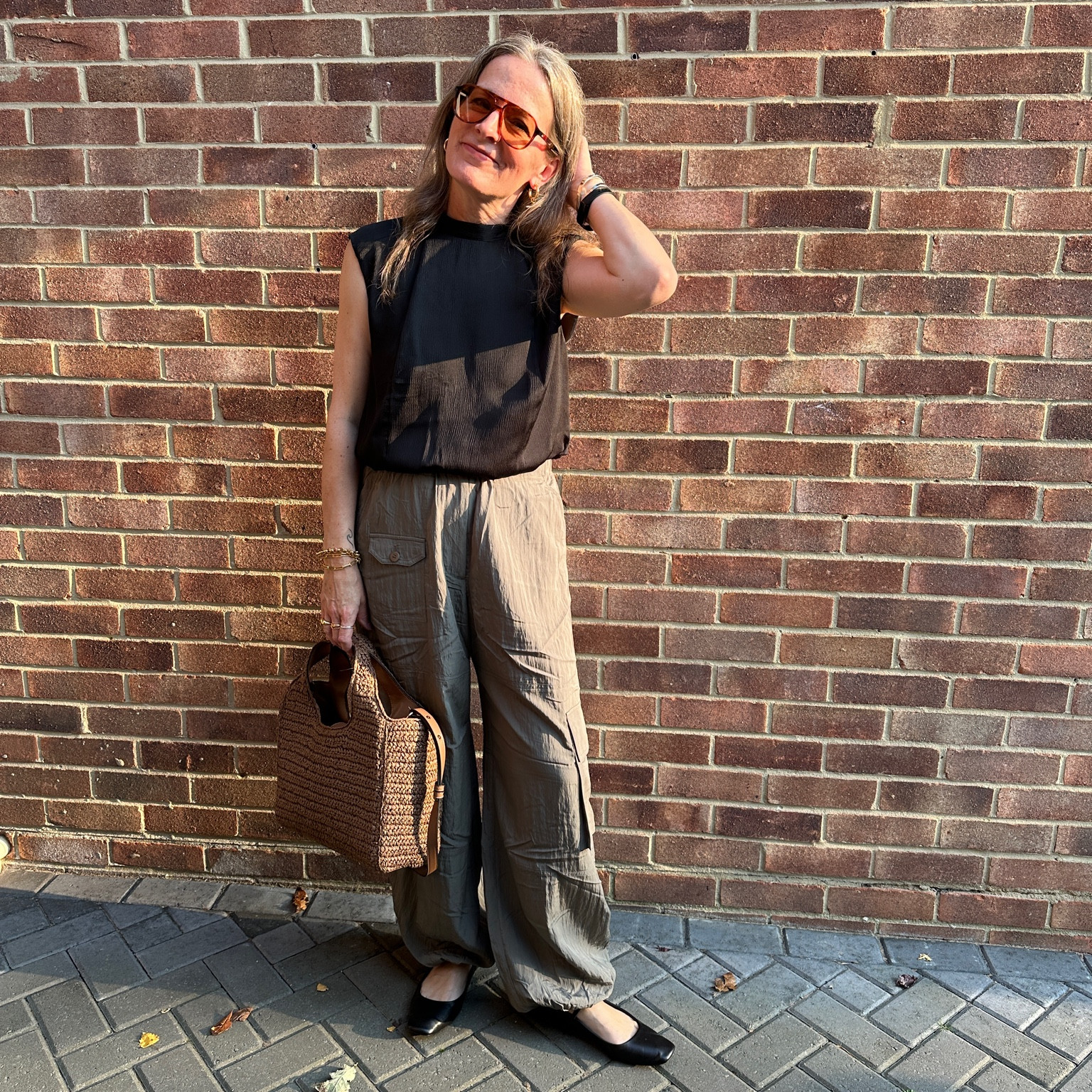 A sunny September evening outfit - silky textures all the way! 

#LTKautumn #LTKuk #LTKover50style