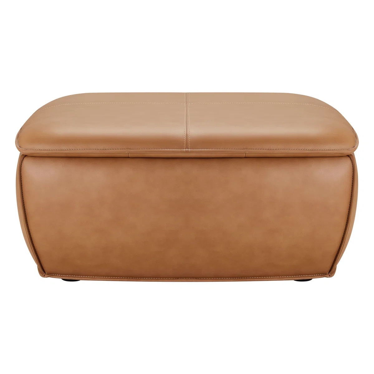 Janice Genuine Leather Upholstered Storage Ottoman | Wayfair North America