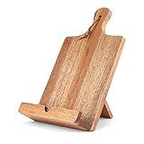 Twine Tablet Stand, Acacia Wood Tablet Holder, Cookbook Stand, Rustic Farmhouse Book Holder and Disp | Amazon (US)
