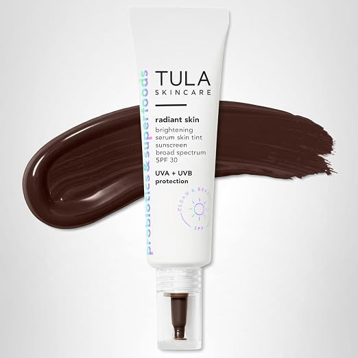 TULA Skin Care Radiant Skin Brightening Serum Skin Tint SPF | Facial Sunscreen Provides Broad Spe... | Amazon (US)