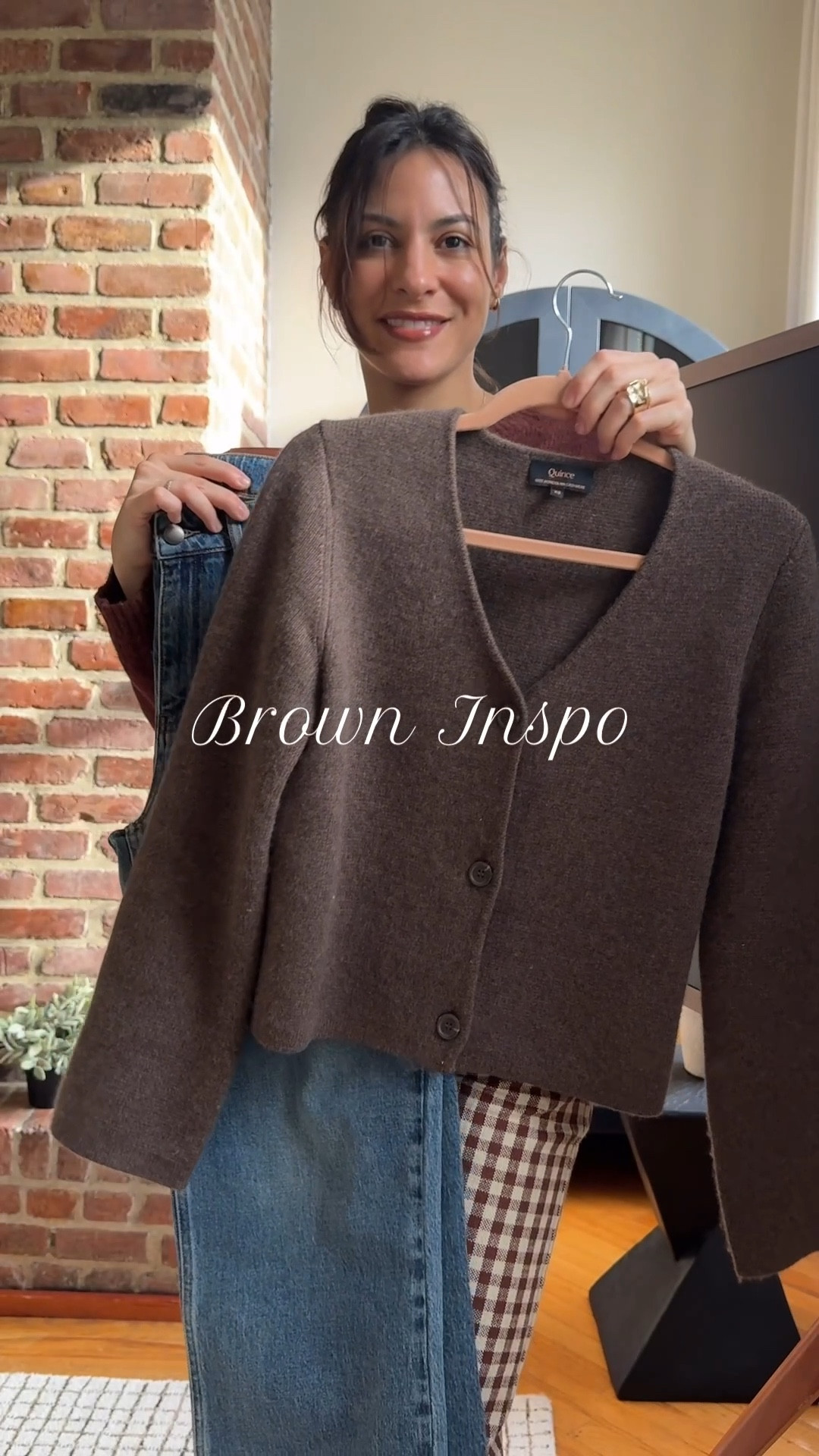 Brown inspo with this easy outfit formula 🤎 jeans, cashmere, mini Boomerang bag and slingbacks #autumn #brown #browninspo 

#LTKStyleTip #LTKCyberWeek #LTKItBag