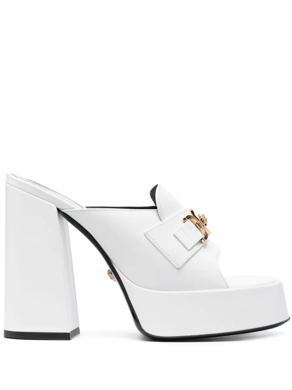 Versace 120mm Aevitas Platform Sandals | White | FARFETCH | Farfetch Global