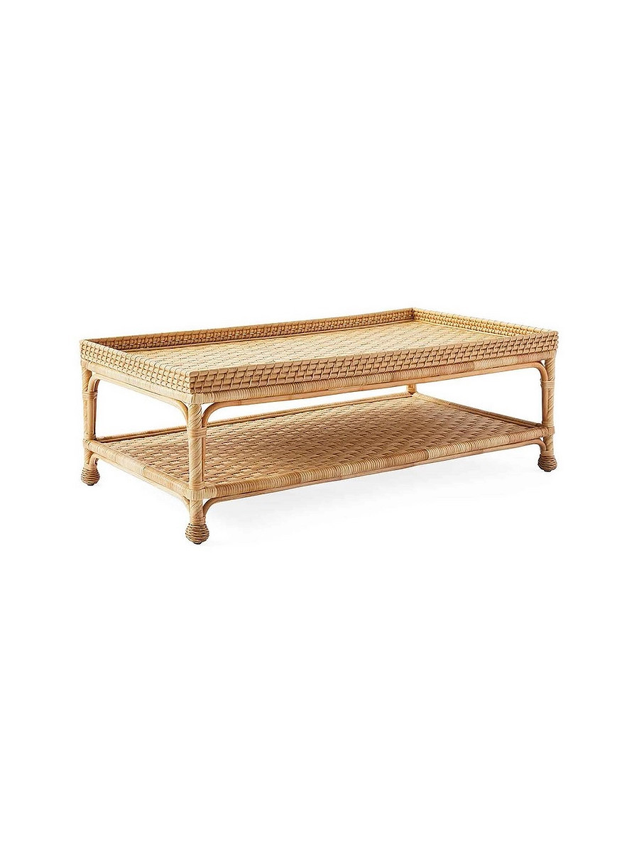 South Seas Rattan Coffee Table | Serena and Lily