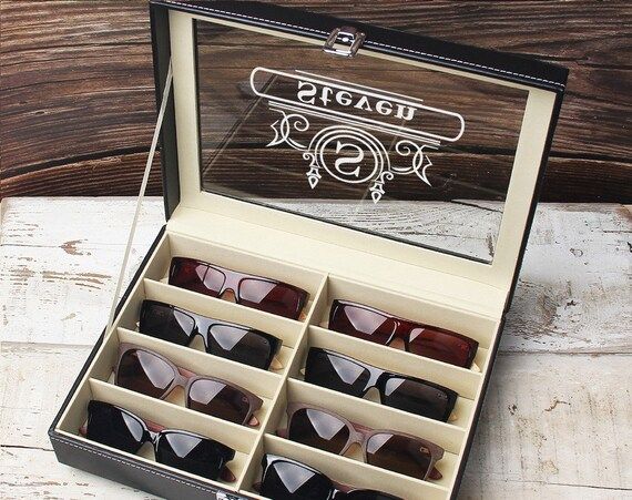 Custom Sunglasses Box Engrave Glasses Cases Personalized Sunglasses Box | Etsy (US)