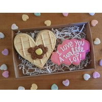 I Love You A Waffle Lot Valentine's Day Sugar Cookies | Etsy (US)