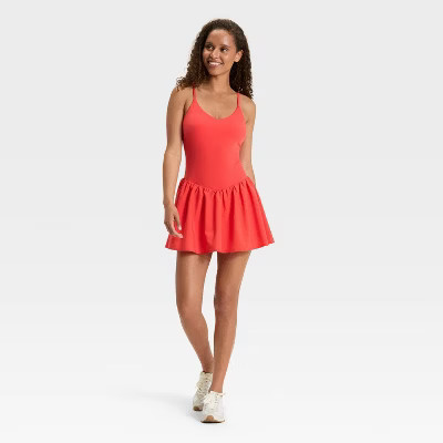 Women's Drop Waist Active Dress - JoyLab™ Red XL | Target
