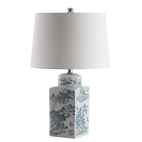 JONATHAN Y JYL5052A Audrey 24.5" Chinoiserie LED Table Lamp Cottage French Country Bedside Desk Nigh | Amazon (US)