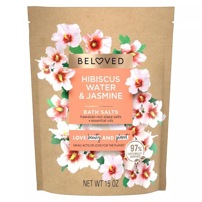 Beloved Hibiscus Water &#38; Jasmine Bath Salts - 15oz | Target