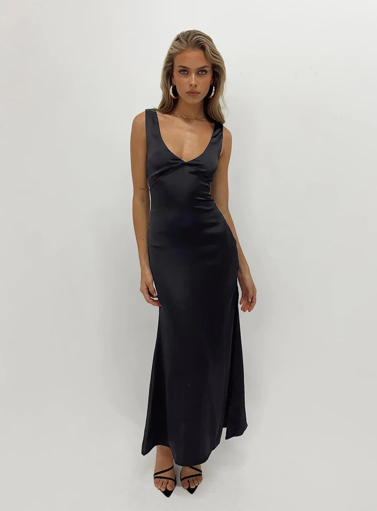 Lynsey Midi Dress Black | Princess Polly US