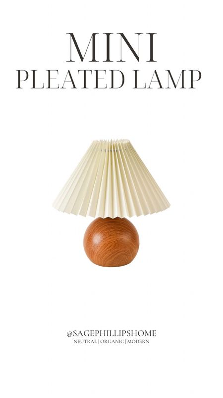 get that cozy timeless look for less with this plug in mini pleated lamp from amazon!
 

#LTKfindsunder50 #LTKhome #LTKsalealert