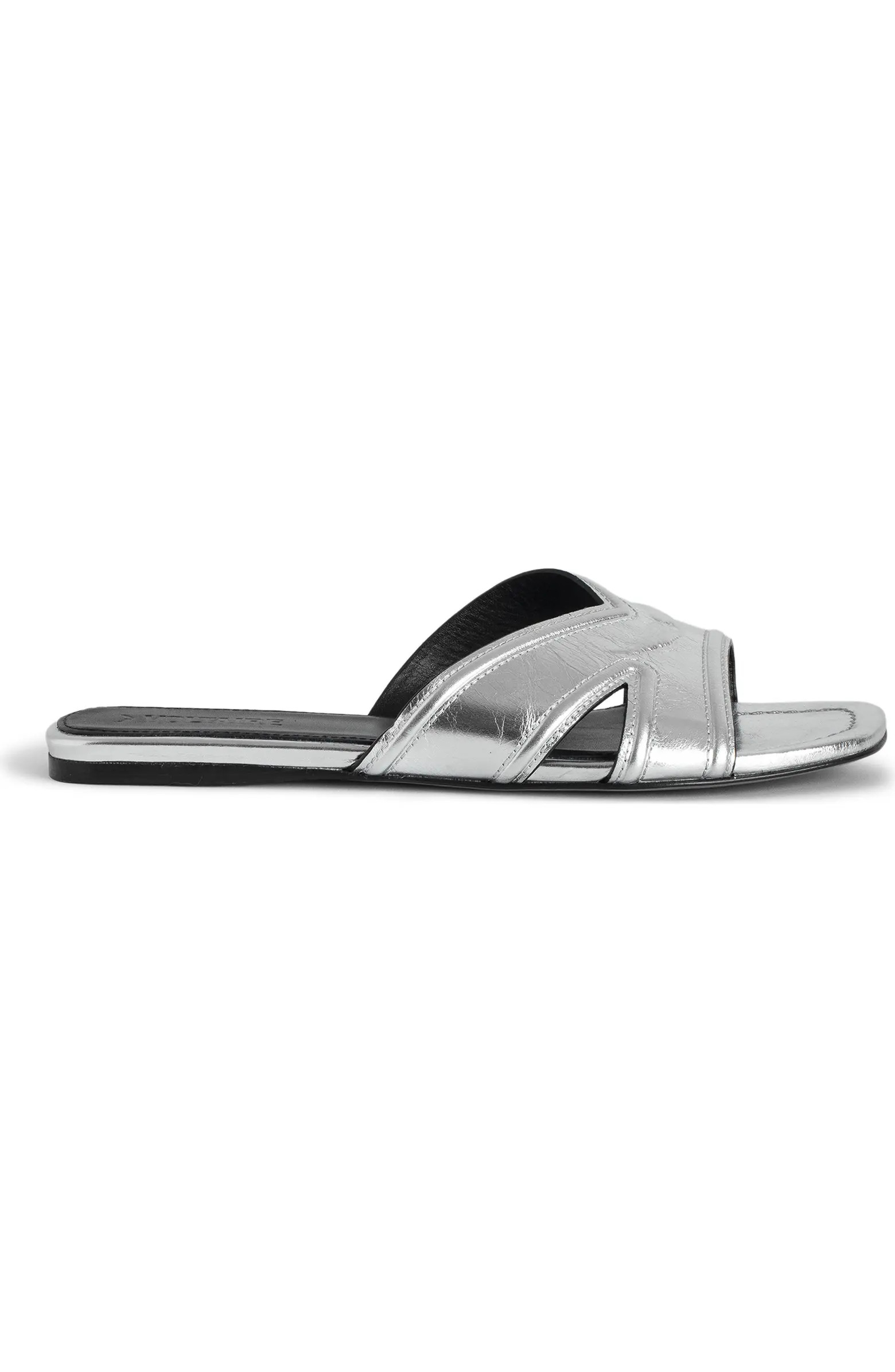 Azora Metallic Slide Sandal (Women) | Nordstrom