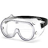 Protective Safety Goggles, Clear Lens & Anti Fog, Adjustable Head Belt Lightweight & Durable, 2 Pack | Amazon (US)